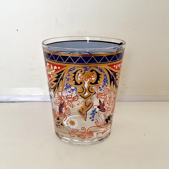 CERA GLASS 1 DOF Imari Design Blues Golds Oranges Pattern #CGP31 EXCELLENT COND! - Picture 4 of 6